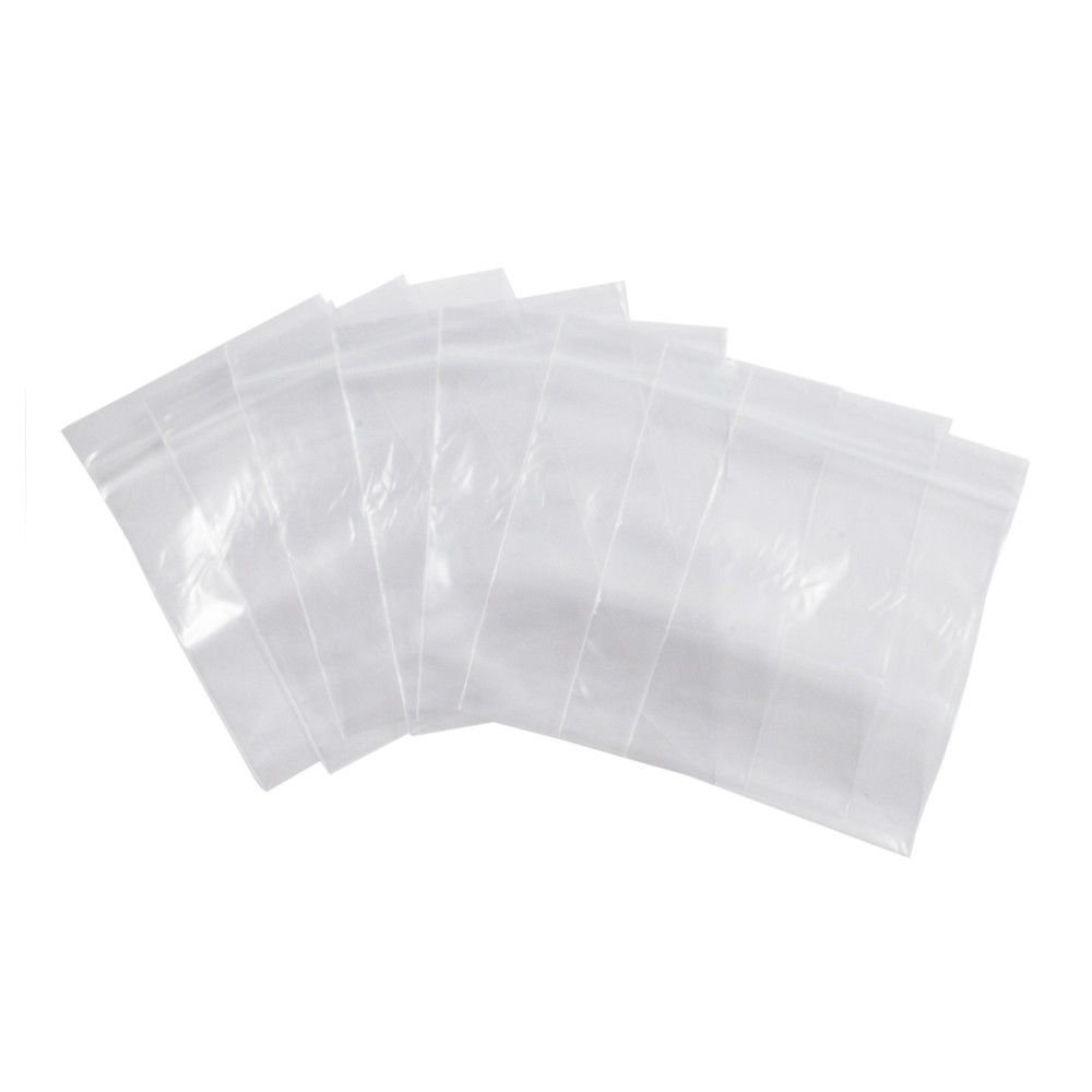 100pk Self Locking Plastic Bags 2mm Thick All Purpose Storage Bags (Many Sizes), view 8