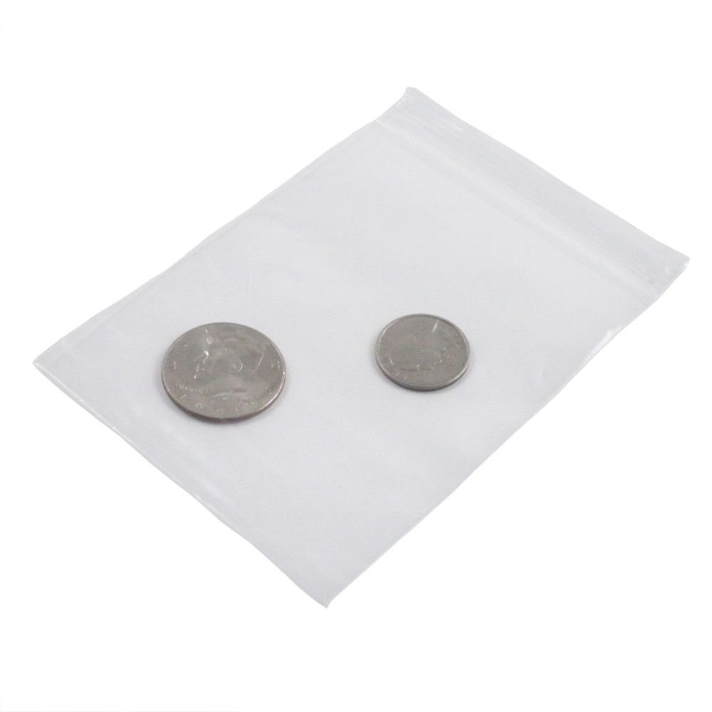 100pk Self Locking Plastic Bags 2mm Thick All Purpose Storage Bags (Many Sizes), view 9
