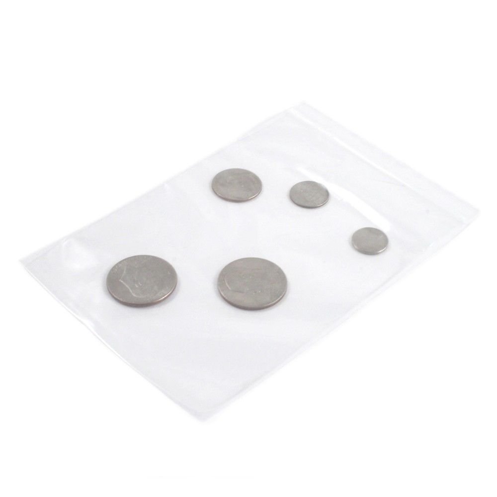 100pk Self Locking Plastic Bags 2mm Thick All Purpose Storage Bags (Many Sizes), view 12